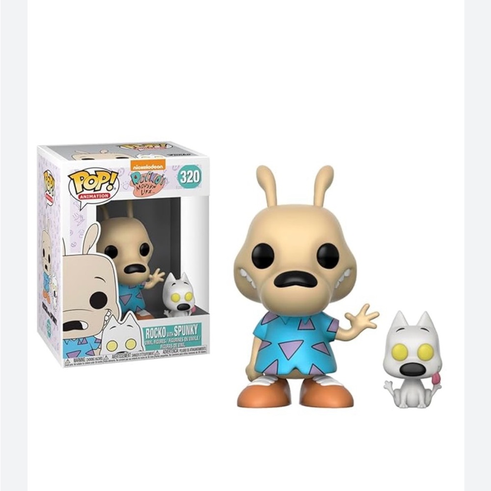 Funko Rocko and Spunky Blue and White Figures